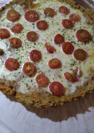 Una foto de Pizza de zanahoria y avena