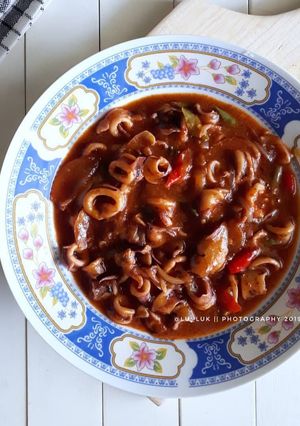 Foto resep Cumi saus padang