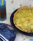 Quiche de espinafres e atum