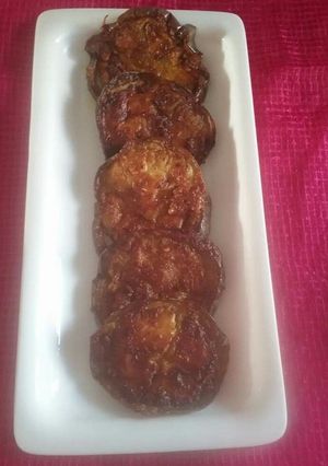 A picture of Baingan bhaja.