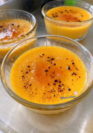 Foto resep Mango creme brulee