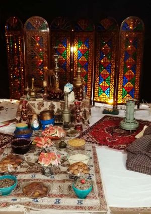 عکسی از دستور دکور شب یلدا