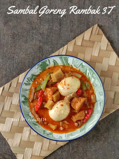 Foto resep Sambal Goreng Rambak 3T (Telur, Tahu, Tempe)