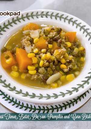Gambar 👩‍🍳East Timor Batar Da'an (Pumpkin and Corn Dish) 🇹🇱