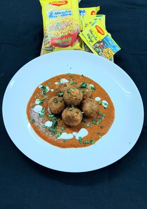 ম্যাগি কোফতা ইন্ মাখানি গ্রেভি(Maggi Kofta In makhani gravy recipe in Bengali) রেসিপির প্রধান ছবি