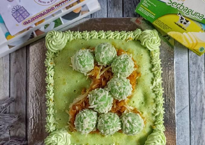 Cara Membuat Cake Putu Klepon Keju Gula Jawa Ekonomis Untuk Jualan