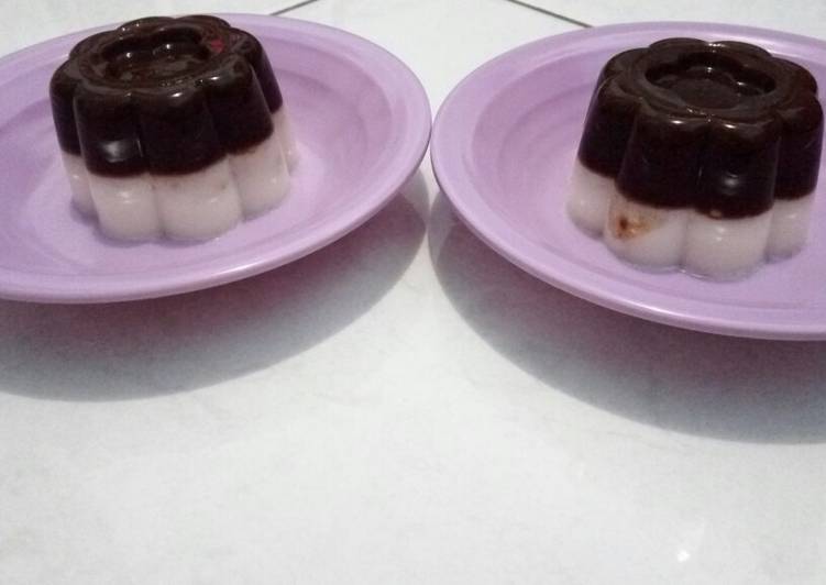 Puding oat,cokelat,susu