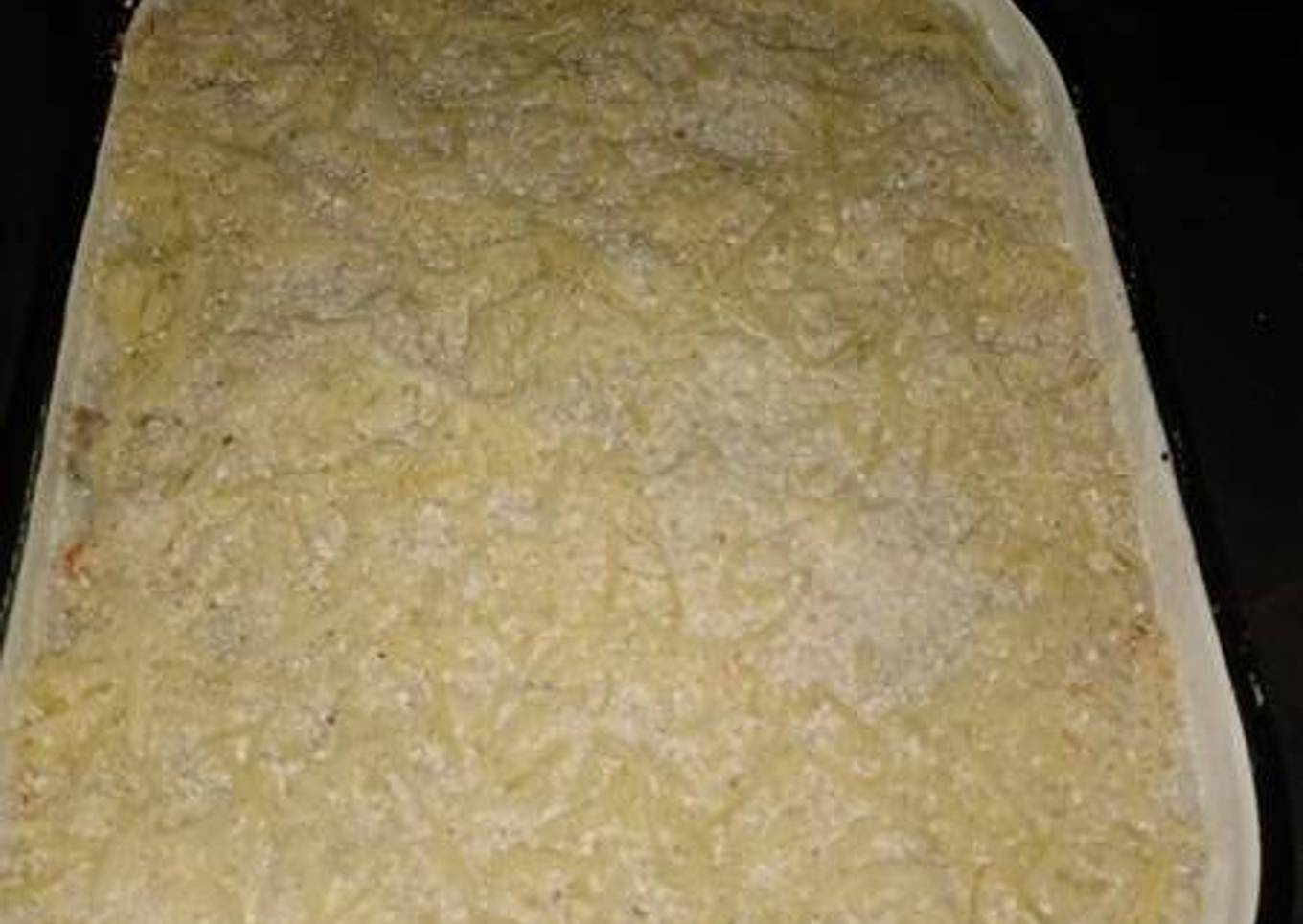 Pastel de papa, arroz y carne