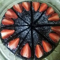 A picture of Dark Chocolate ganache cake 🎂.