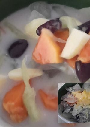 Foto resep Es Buah Mandi Susu ala Dapur Rumah😋