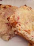 Tosta de jamón y queso crema