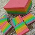 Steamed Rainbow Cake aka Rainbow Cake Kukus