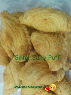 Foto resep Spiral Curry Puff/Karipap Pusing/Pastel Keong (Step by step)