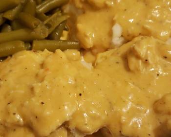 Update, Prepare Recipe Chicken gravy over biscuits with green beans Delicious Simple