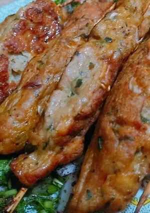 صورة لوصفة كفتة دجاج مشوية