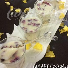 A picture of Gulabi Coconut Phirni.