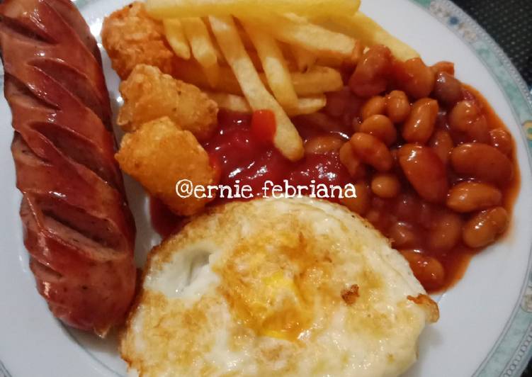 Cara Gampang Menyiapkan English Breakfast (ala saya) yang Lezat Sekali