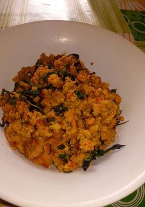 Foto resep Oseng oncom daun kemangi