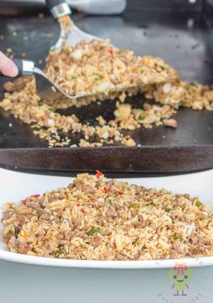 A picture of Griddle Fried Rice.