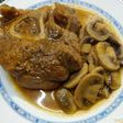 Ossobuco de ternera con champiñones