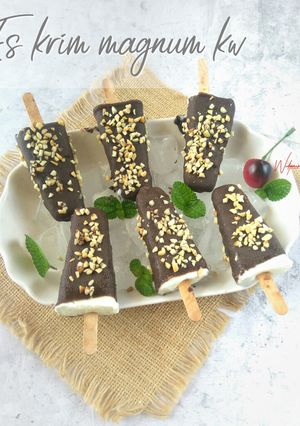 Foto resep Es krim magnum (kw)