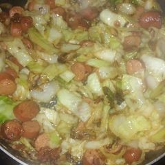 A picture of Fried Cabbage and Sausage GF.