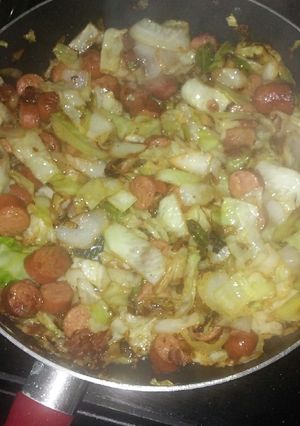 A picture of Fried Cabbage and Sausage GF.