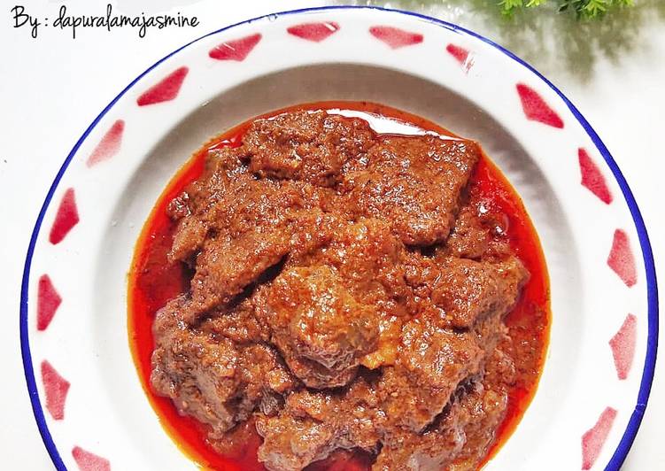 Merah sambal daging masak Resepi Sambal