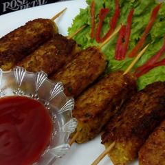 A picture of Zucchini Kabab.