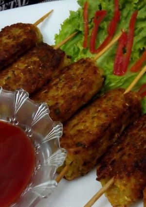 A picture of Zucchini Kabab.