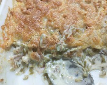 The New Way Serving Recipe Green Bean Casserole Savory Delicious