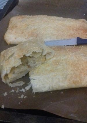 Una foto de Strudel de repollo y panceta