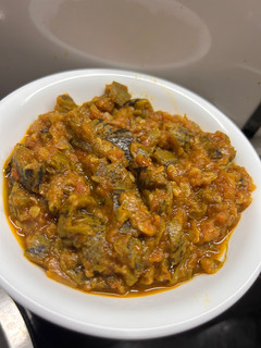 A picture of Masala sponge gourd.