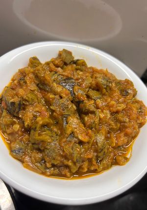 A picture of Masala sponge gourd.