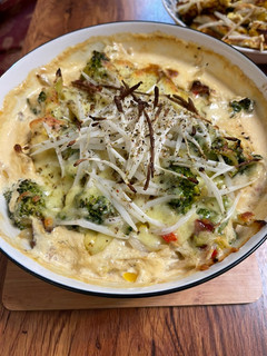 焗烤白醬豆芽菜 的食譜成品照片