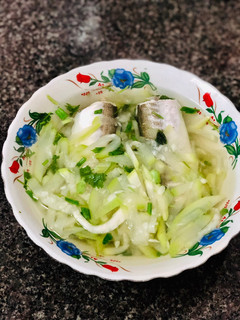Hình của món Canh bầu cá nhòng.