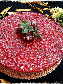 عکسی از دستور چیز کیک انار