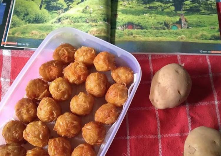 Cara Memasak Bola-bola kentang serut yang Renyah