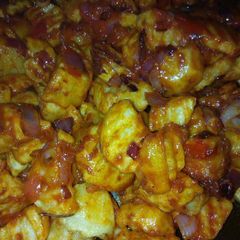 A picture of Improvised Chips Masala.