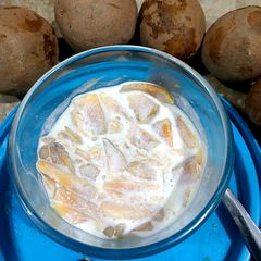 A picture of Chiku chaat.