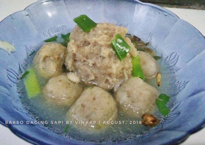 Resep Bakso Daging Sapi Oleh Vina Apriliyani Cookpad