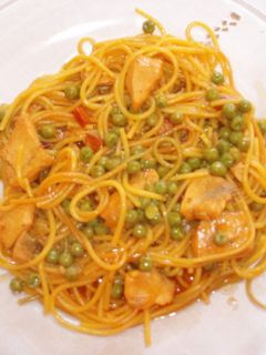 Una foto de Pez espada con pasta
