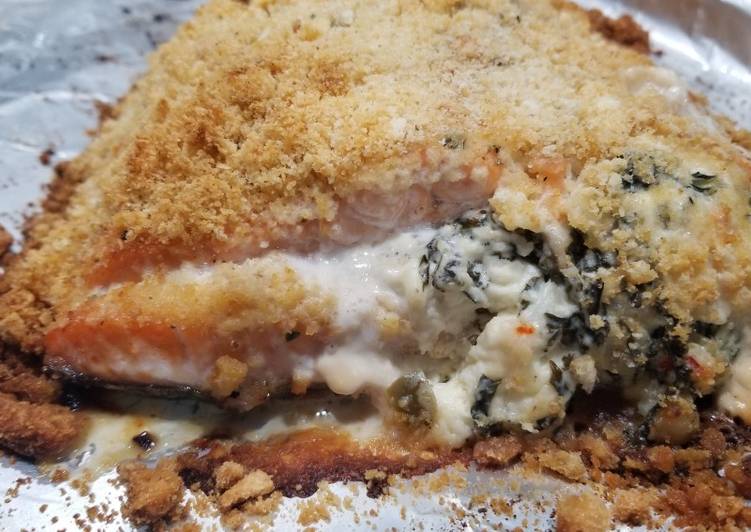 Recipe of Super Quick Homemade Stuff crust salmon