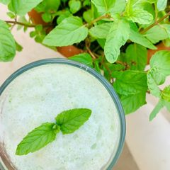 A picture of Minty Namkeen lassi.