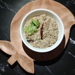 A picture of Coconut peanut chutney.