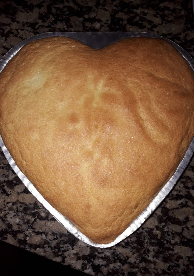 Una foto de Bizcochuelo corazón