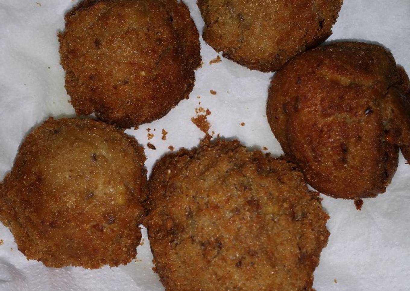 Bombas rellenas de carne picada