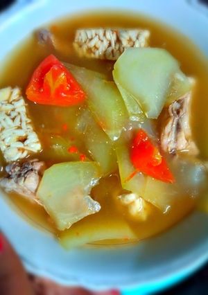 Foto resep Uya asem kates,tempe & ayam