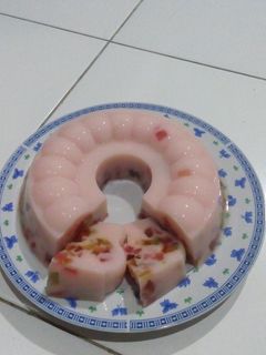 Foto resep Puding warna warni