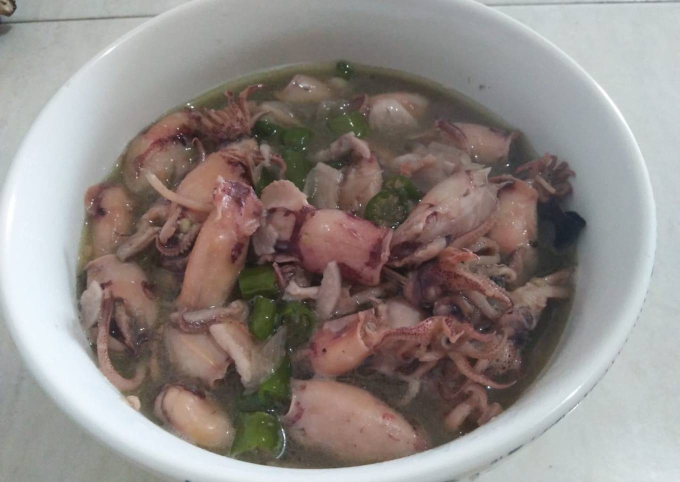 Cumi asin masak pedas